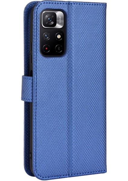 Xiaomi Poco M4 Pro Manyetik Cüzdan Kart Tutucu Kapak Kickstand (Yurt Dışından)