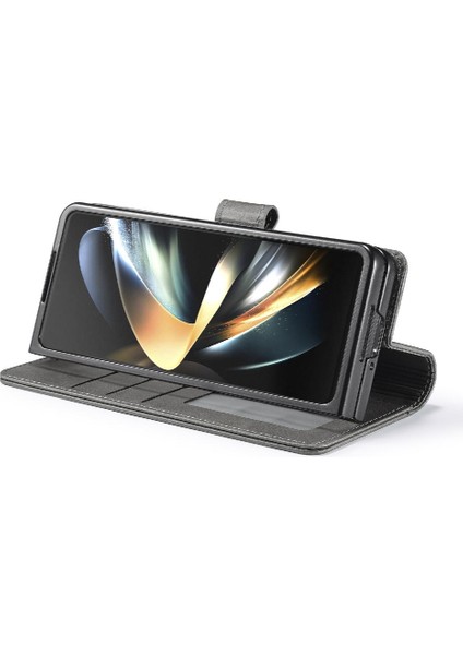 Samsung Galaxy Z Için Kılıf Tutucu Kart Yuvaları ile 5 5g Kat Cüzdan Buzağı (Yurt Dışından) fırsatları