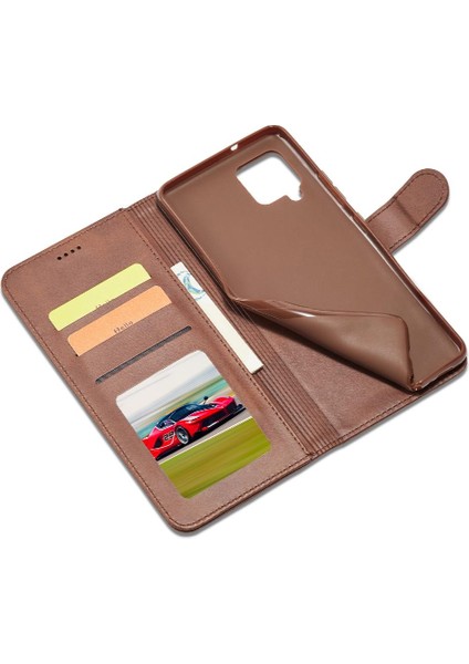 Samsung Galaxy Case 5g Buzağı Doku Yatay Çevir Deri Kılıf (Yurt Dışından)
