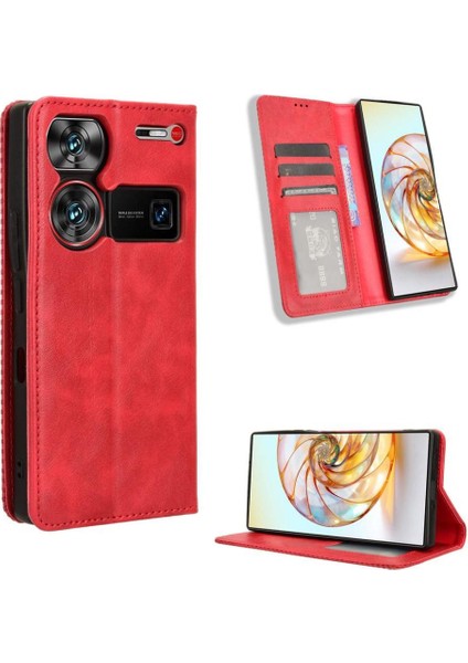 Zte Nubia Z60 Ultra Pu Deri Manyetik Kapatma Cüzdan (Yurt Dışından)