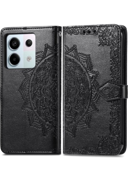 Xiaomi Redmi Not Için Kılıf 13 Pro Zarif Desen Deri Kılıf Basit (Yurt Dışından)