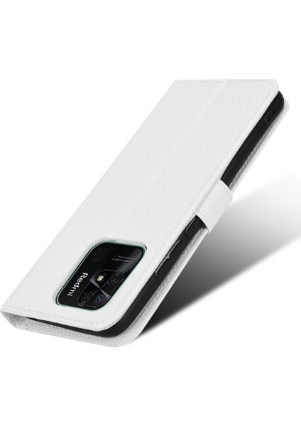 Xiaomi Redmi 10C Kart Tutucu Için Kickstand Manyetik Cüzdan Kapak (Yurt Dışından) modelleri