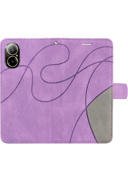 Realme C67 4g Kickstand Koruyucu Pu Deri Flip Folio Için Flip Case (Yurt Dışından) indirimleri