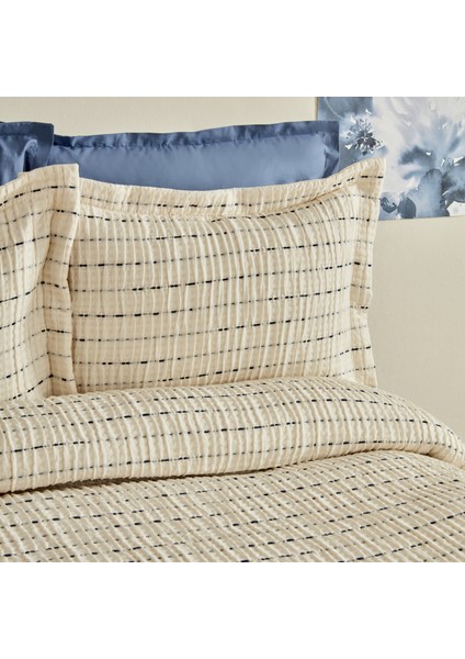 Peitra Çift Kişilik Jakar Comfort Set Lacivert
