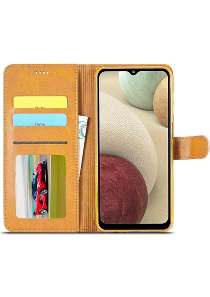 Samsung Galaxy M33 5g Için Tutucu Kart Yuvaları ile Cüzdan Buzağı Doku (Yurt Dışından)