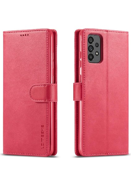 Samsung Galaxy A73 5g Kart Yuvaları Cüzdan Tutucu ile Buzağı Doku (Yurt Dışından)