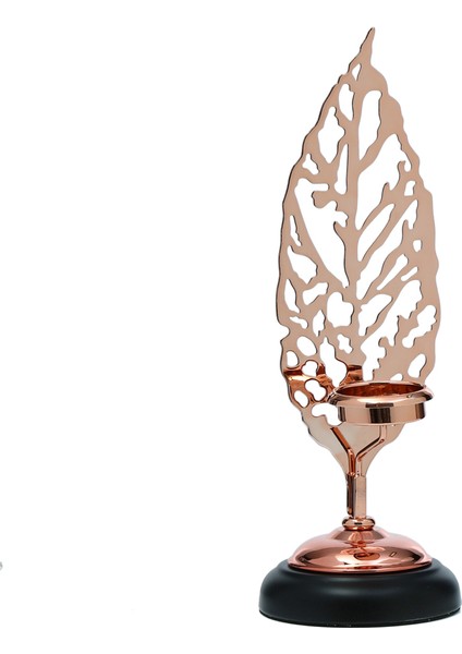 Yaprak Mumluk Bronz 35 cm AK.JE0096