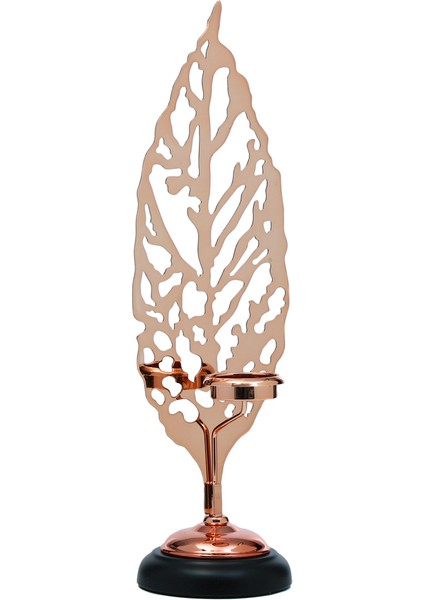 Yaprak Mumluk Bronz 46 cm AK.JE0095