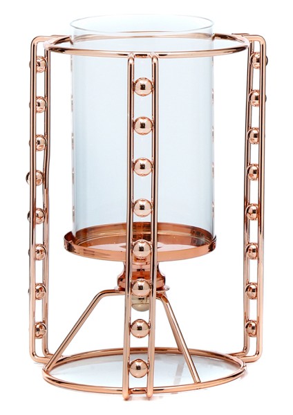 Alset Bronz Tealight Mumluk 19 cm AK.JE0073
