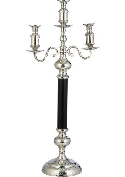 Andre 3'lü Silver Şamdan 99 cm AK.IR0275