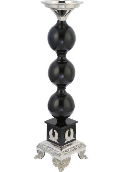 Bern Şamdan Siyah Silver 50 cm AK.IU0417