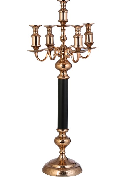 Andre 5'li Bronz Şamdan 44X105 cm AK.IR0273