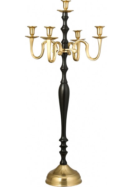Gece 5'li Şamdan Gold 43X43X90 cm AK.IV0202