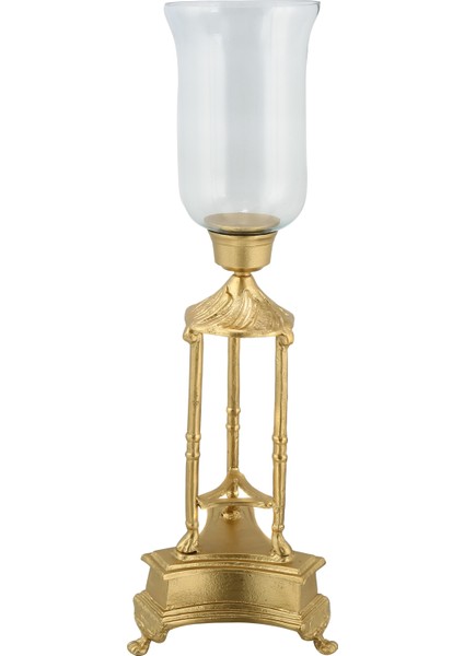 Franc Dekoratif Mumluk Gold 23X23X69 cm AK.IU0465