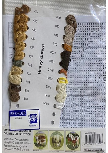 Heritage Nakış Kanaviçe Kiti 20.5 cm 1690/450 fiyatları
