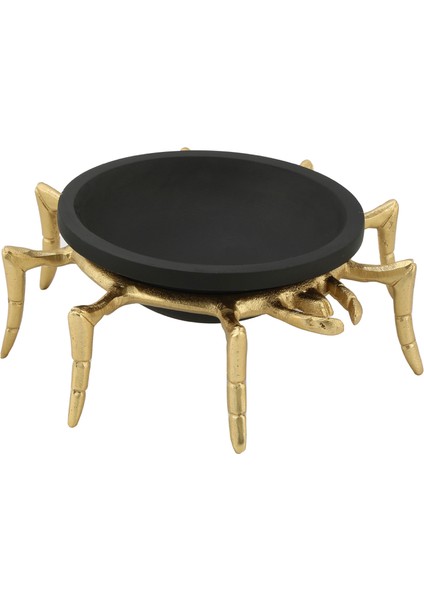 Crab Dekoratif Tabak Gold 26X26X10 cm AK.IU0424