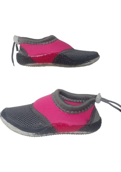Serebian Kız Çocuk Pembe-Gri Deniz Plaj Ayakkabı SRB66-987