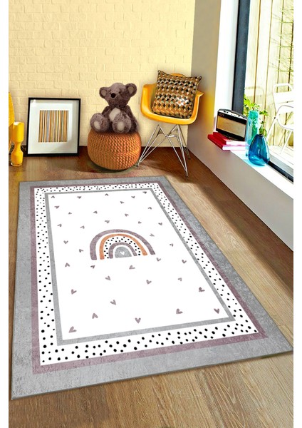 Gökkuşağı Kalpli Çocuk Halısı fiyatları
