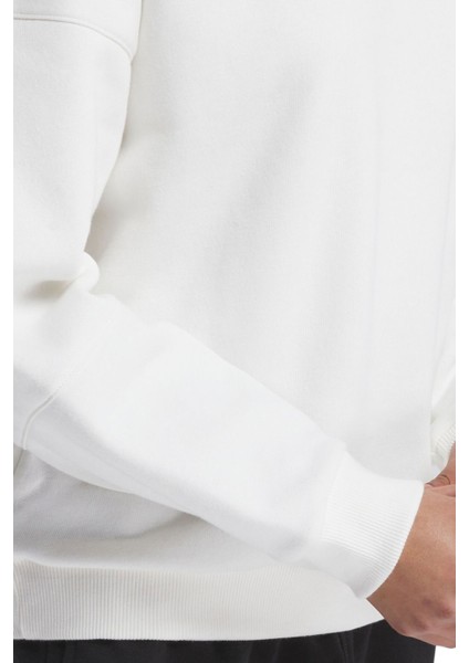 Lux Oversızed Crew Ekru Kadın Sweatshirt