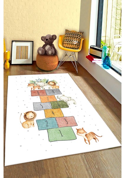 Sevimli Hayvanlar Seksekli Çocuk Halısı fiyatları