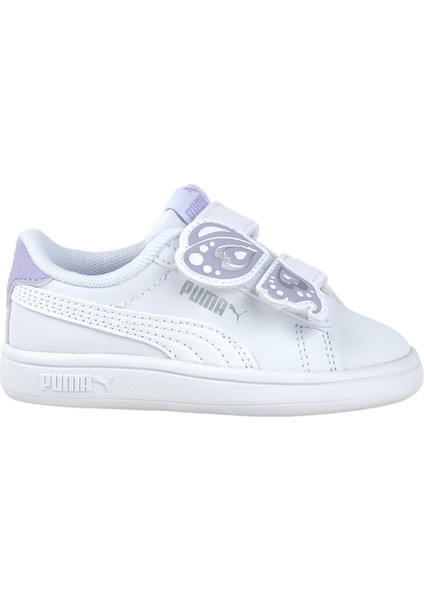 Smash 3.0 Butterfly Toddlers Bebek Beyaz Spor Ayakkabı (394804-02)