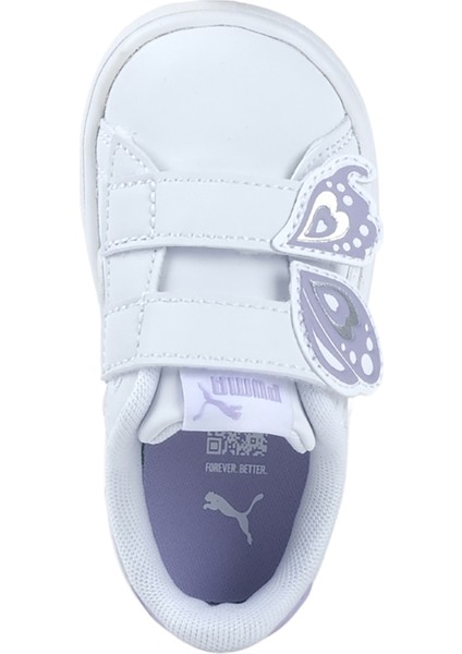 Smash 3.0 Butterfly Toddlers Bebek Beyaz Spor Ayakkabı (394804-02)