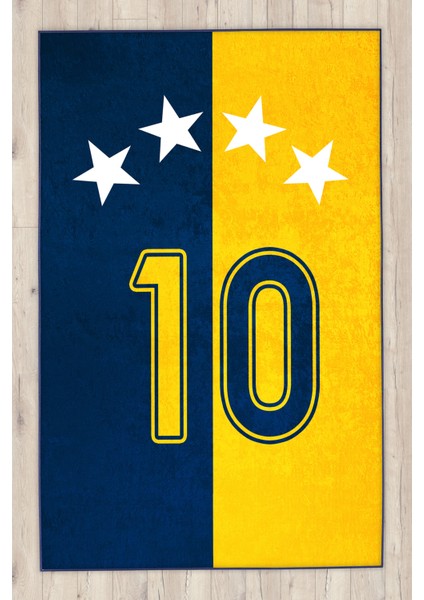 Taraftar Sarı Lacivert Çocuk Halısı