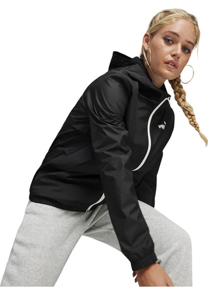 Essentials Solid Kadın Siyah Rüzgarlık (847494-52)