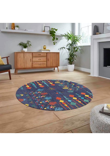 Dijital Kaymaz Yıkanabilir Yuvarlak Iskandinav Desen Salon Halısı, V-Y-Iskandinav-24-Renkli, fiyatları
