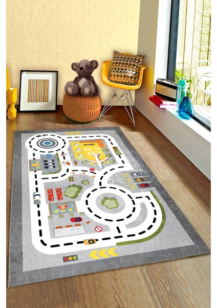 Araba Yolu Oyun Halısı Uçaklı Eğitici Çocuk Halısı fiyatları