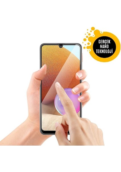 Samsung Galaxy A32 Uyumlu Nano Ekran Koruyucu Kırılmaz Cam Ultra Ince