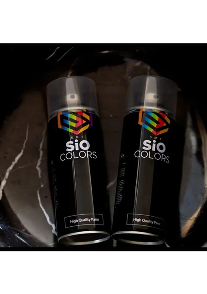 Sio Colors Araba & Metal Özel Yapım Sıvı ve Isıya Dayanıklı Profesyonel Endüstriyel Sprey Akrilik Boya 400ML