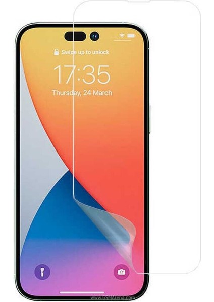 Apple iPhone 14 Pro Max Uyumlu Şeffaf Micro Nano Esnek Ekran Koruyucu