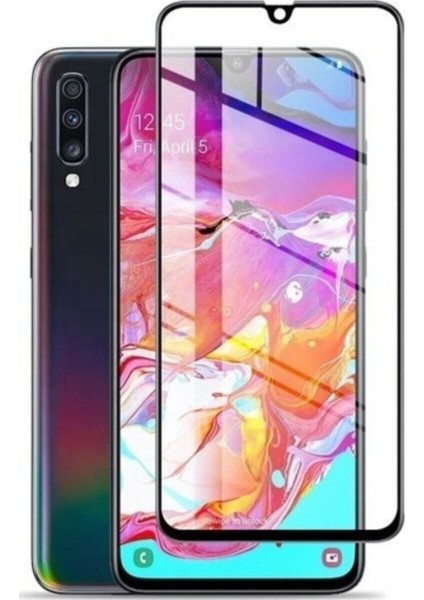 Samsung Galaxy A70 Kırılmaz Cam Ekran Koruyucu Siyah