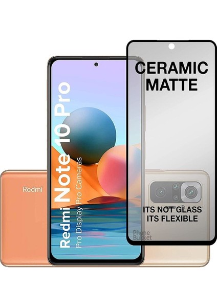 Redmi Note 10 Pro Ekran Koruyucu Seramik Mat Film