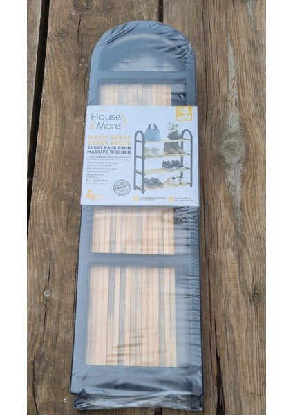 4 Katlı 1.sınıf Süper Kalite House & More HM-4050 Masif Ahşap Ayakkabılık modelleri