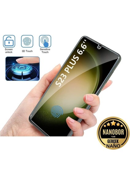 Samsung Galaxy S23 Plus Nano Ekran Koruyucu Kırılmaz Cam Extra Şeffaf