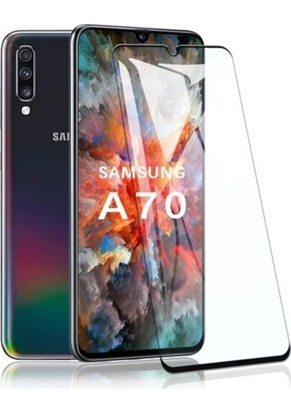 Samsung Galaxy A70 Ultra Ince Ekran Koruyucu Siyah