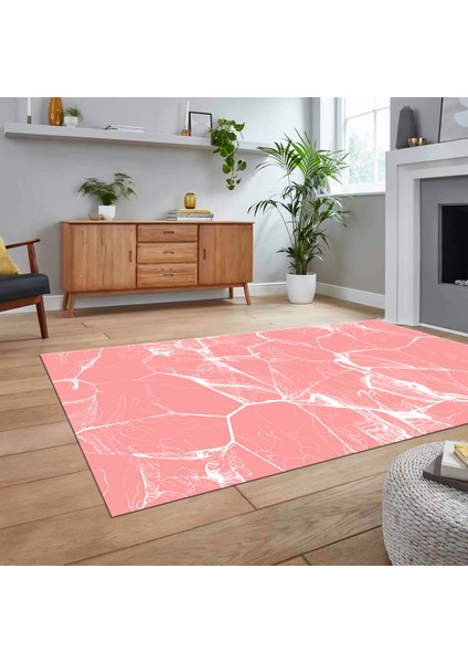 Dijital Baskılı Kaymaz Taban Yıkanabilir Mermer Desen Mutfak Salon Halısı, V-Mermer-01-Pembe, fiyatları