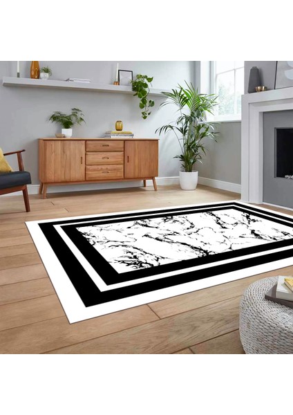 Dijital Baskılı Kaymaz Taban Yıkanabilir Mermer Desen Mutfak Salon Halısı, V-Mermer-06-Beyaz, fiyatları