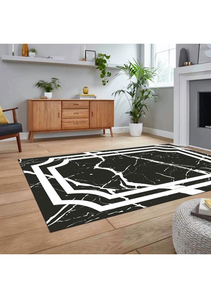 Dijital Baskılı Kaymaz Taban Yıkanabilir Mermer Desen Mutfak Salon Halısı, V-Mermer-22-Antrasit, fiyatları
