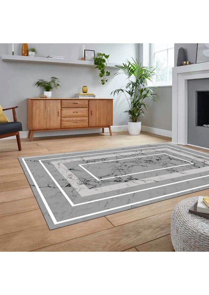 Dijital Baskılı Kaymaz Taban Yıkanabilir Mermer Desen Mutfak Salon Halısı, V-Mermer-16-Gri, fiyatları