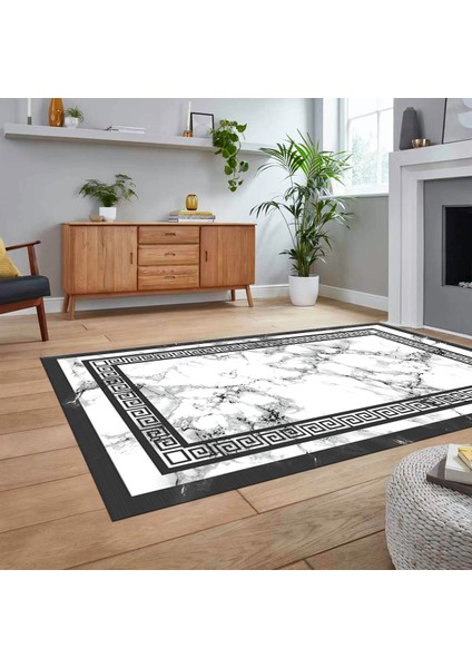 Dijital Baskılı Kaymaz Taban Yıkanabilir Mermer Desen Mutfak Salon Halısı, V-Mermer-21-Gri, fiyatları
