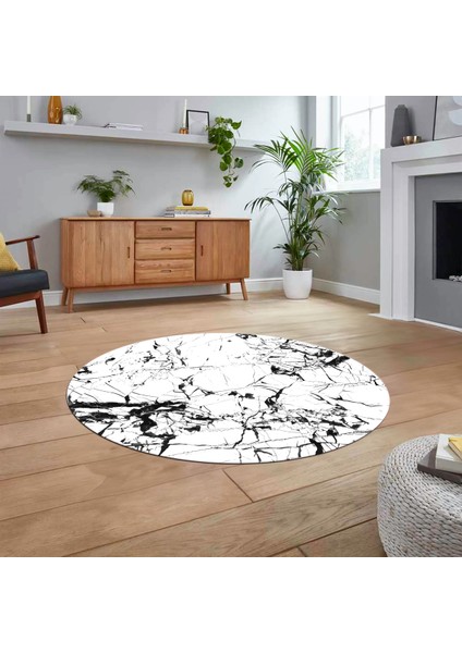 Dijital Kaymaz Taban Yıkanabilir Yuvarlak Mermer Desen Mutfak Salon Halısı, V-Y-Mermer-27-Beyaz, fiyatları