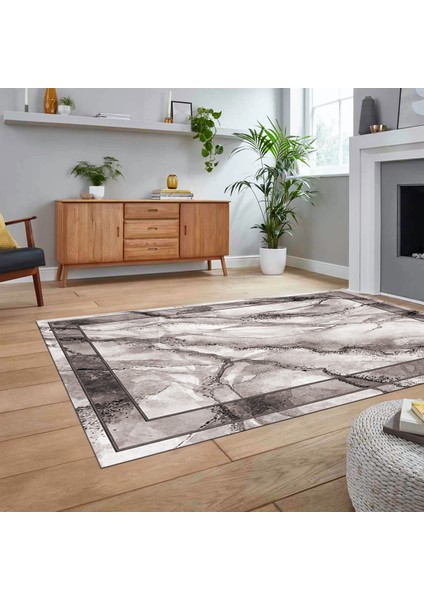 Dijital Baskılı Kaymaz Taban Yıkanabilir Mermer Desen Mutfak Salon Halısı, V-Mermer-03-Gri, fiyatları