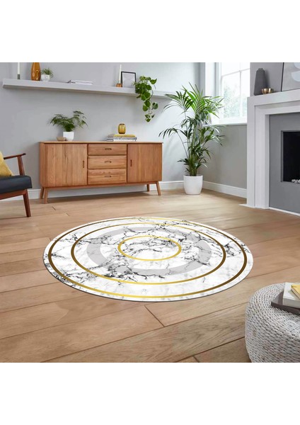 Dijital Kaymaz Taban Yıkanabilir Yuvarlak Mermer Desen Mutfak Salon Halısı, V-Y-Mermer-16-Beyaz, fiyatları