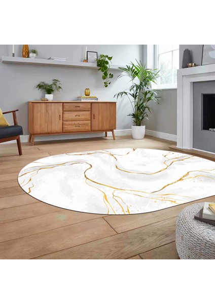 Dijital Kaymaz Taban Yıkanabilir Oval Mermer Desen Mutfak Salon Halısı, V-O-Mermer-29-Beyaz, fiyatları