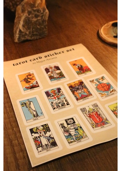 Tarot Büyük Arkana Sticker Set 11'li