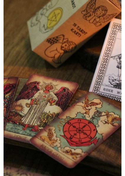 Büyük Antik Spiritüel Tarot Destesi 78 Kart modelleri