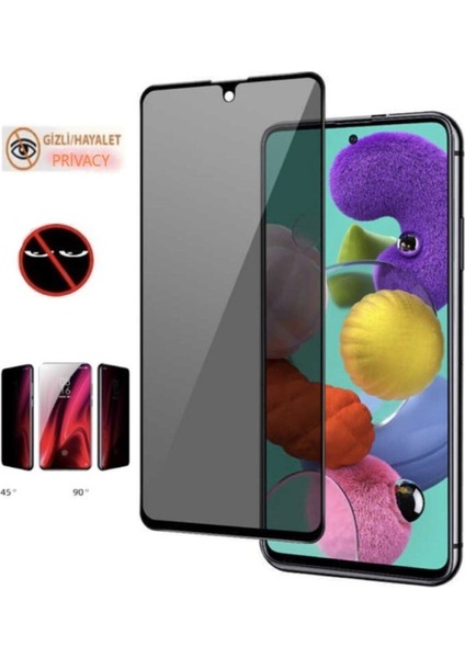 Xiaomi Redmi Note 12 Pro Plus Hayalet Ekran Koruyucu Privacy Kırılmaz Cam